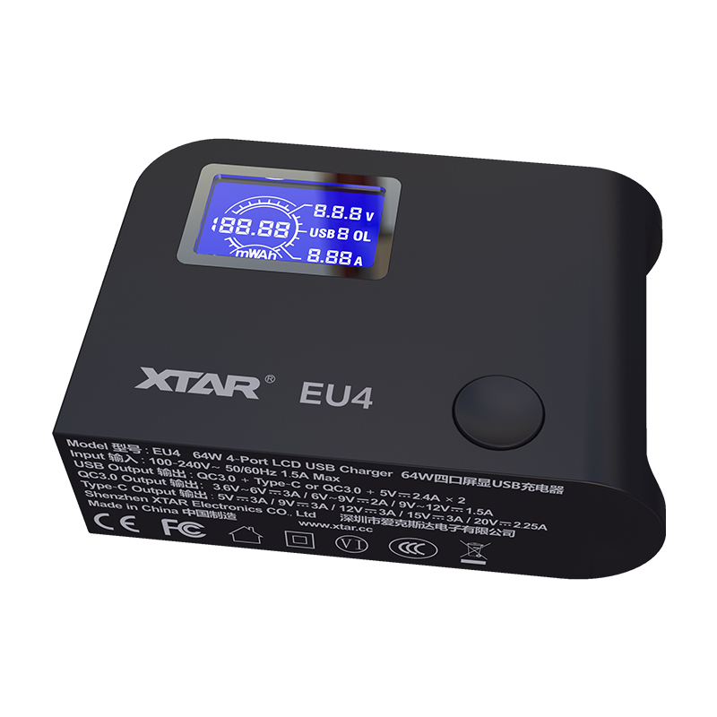 EU4 64W 4-Port USB Charging Hub