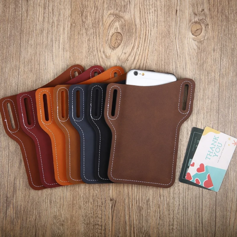 Leather mobile sale phone bag