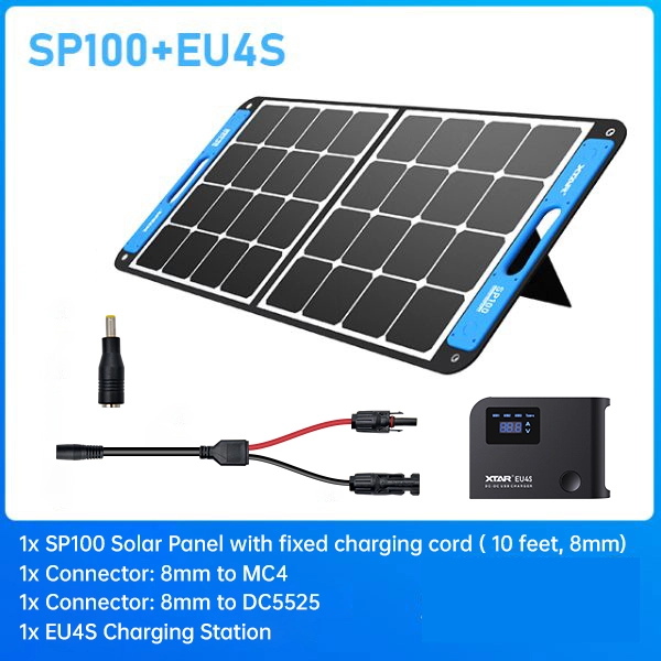 XTAR SP100: Portable &Foldable 100W Adjustable Solar Panel