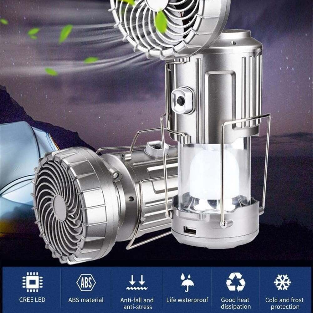 🔥LAST DAY 48% OFF 🔥6 in 1 Portable Outdoor LED Camping Lantern With Fan
