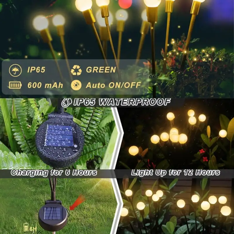 🔥LAST DAY 49% OFF🔥Solar Powered Firefly Garden Light