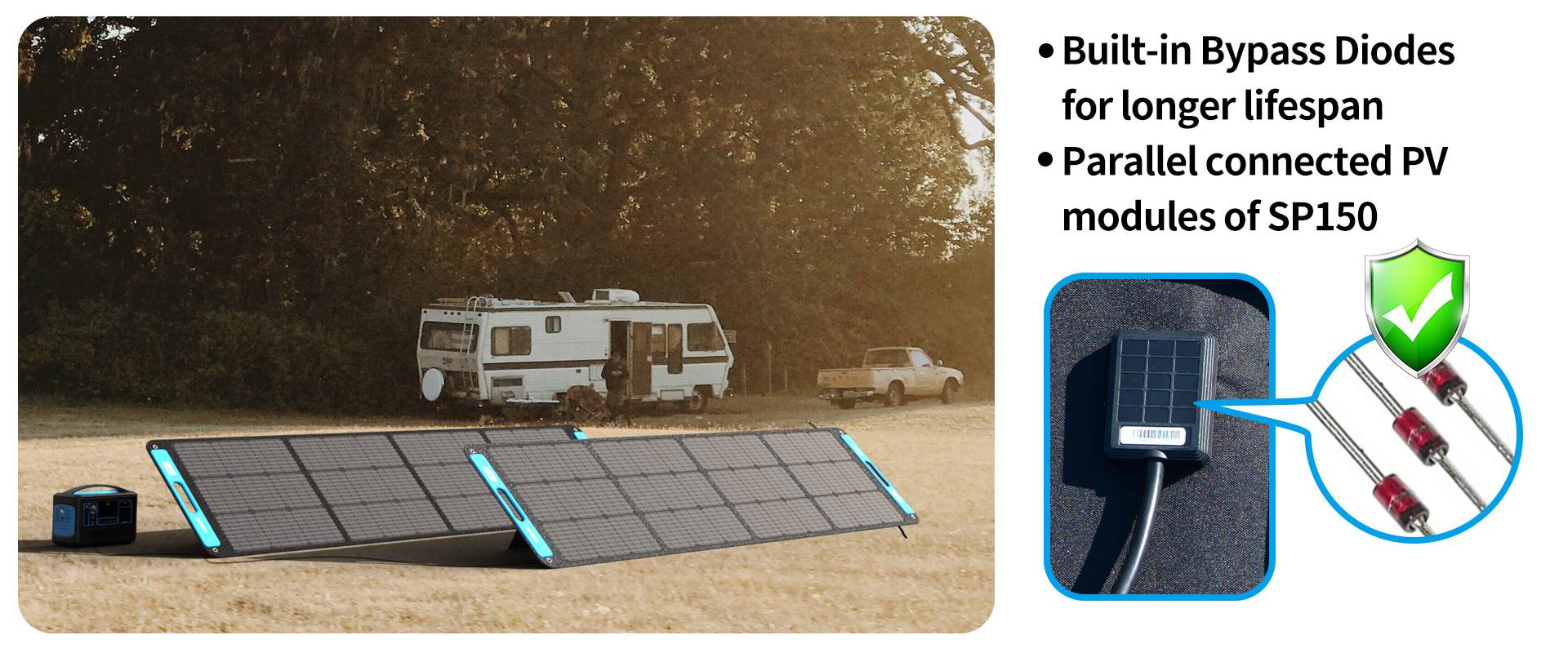 Defeating Hotspot Effect Enhanced Portable RV Solar Panel Reliability
