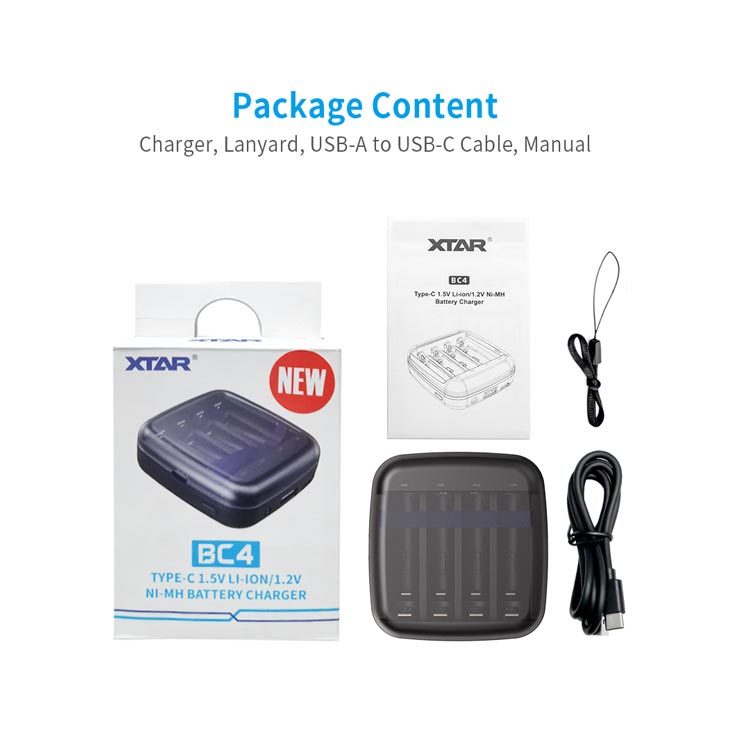 XTAR BC4 AAA/AA Battery Charger