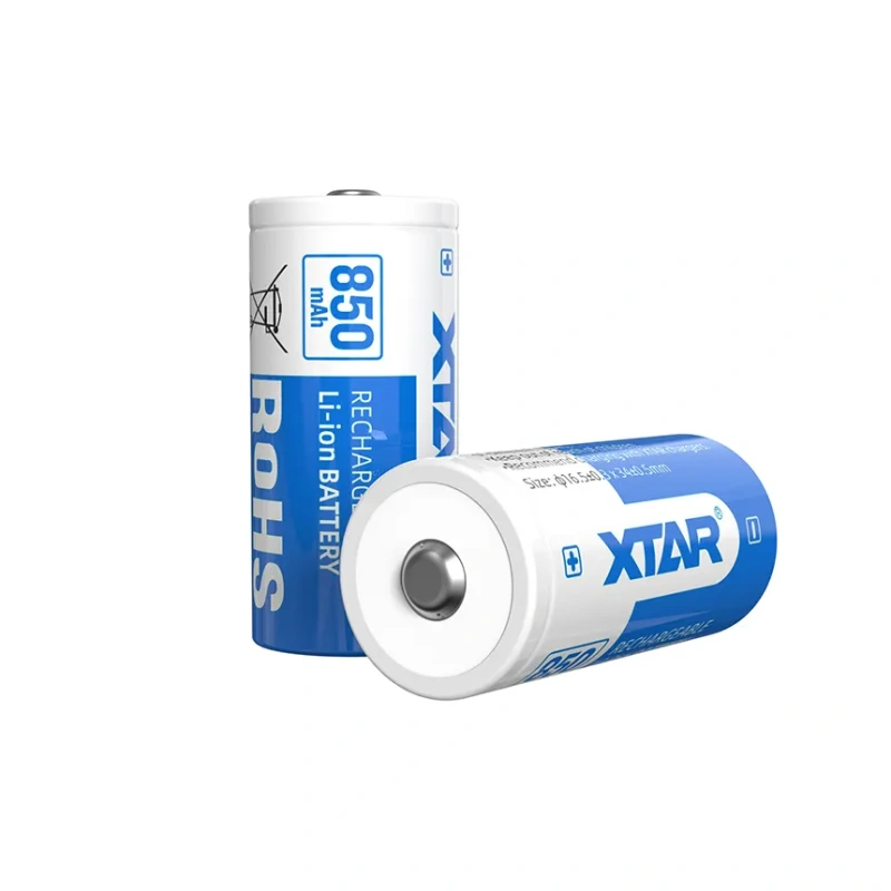 XTAR 16340 850mAh 2.5A Battery