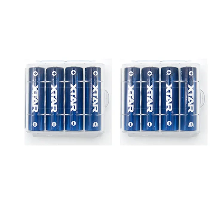 XTAR Nieuwe 1.5V 4150mWh oplaadbare AA lithiumbatterij, 4-pack met laagspanningsindicator (4-pack 1.5V AA 4150mWh