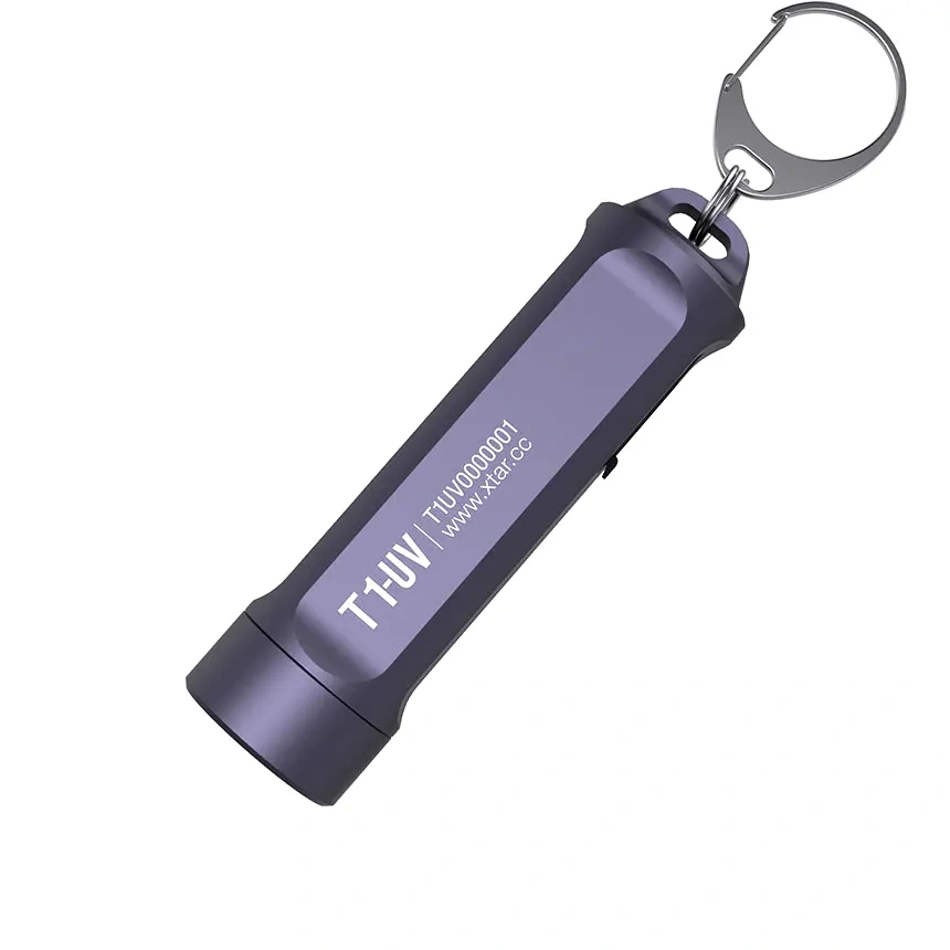 XTAR T1-UV 500 lumen USB Type-C Mini Keychain Light