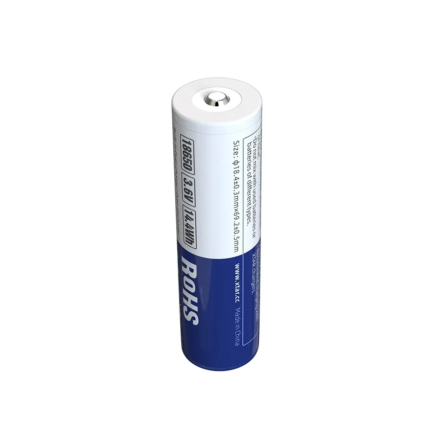 XTAR High Capacity 3.6V 18650 4000mAh 10A Protected Lithium ion Battery