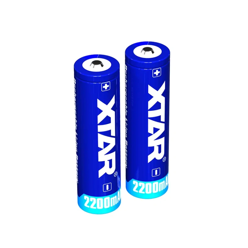 US Free Shipping XTAR 2200mAh 3.7V Rechargeable 18650 Lithium ion Battery