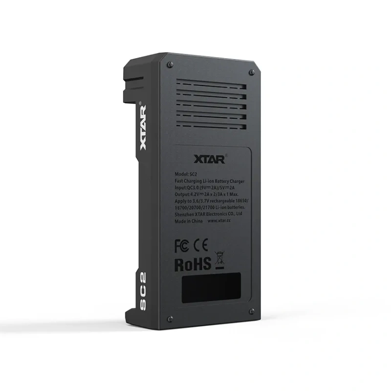 XTAR SC2 QC3.0 3A Type-C Fast Charger for 18650/20700//21700/26650 Batteries