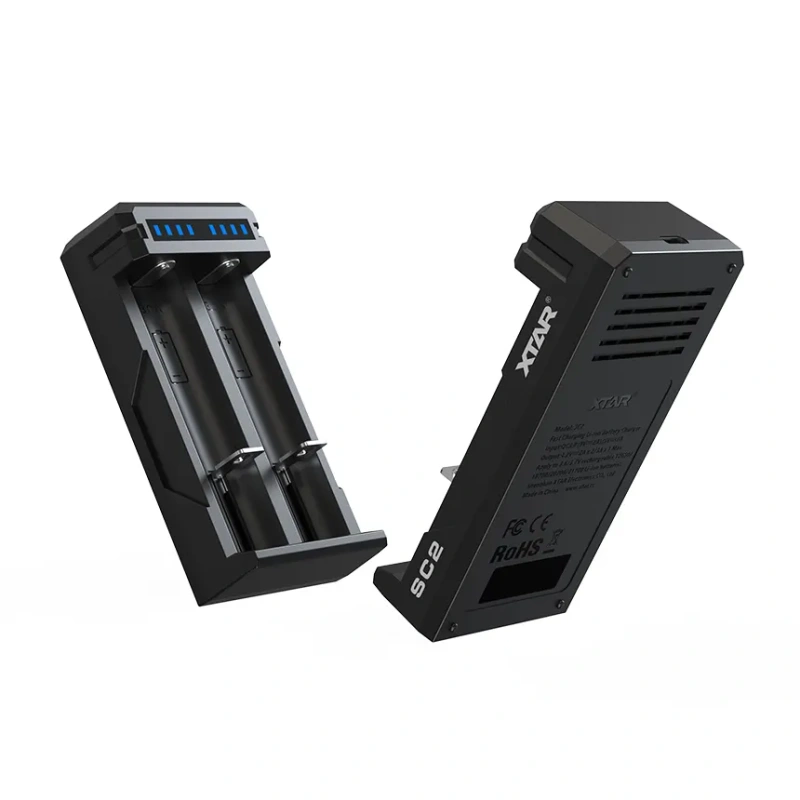 XTAR SC2 QC3.0 3A Type-C Fast Charger for 18650/20700//21700/26650 Batteries