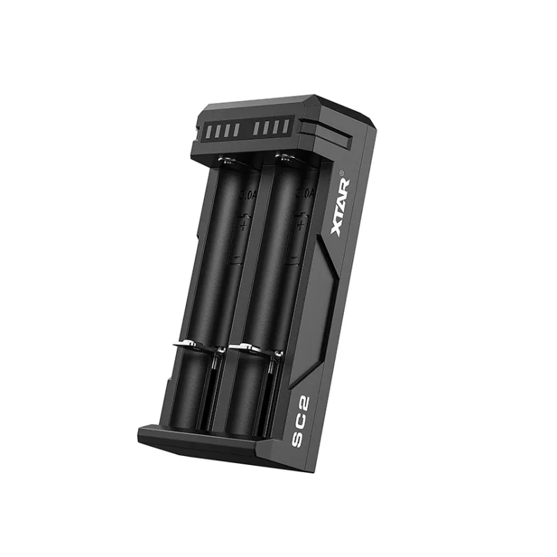 XTAR SC2 QC3.0 3A Type-C Fast Charger for 18650/20700//21700/26650 Batteries