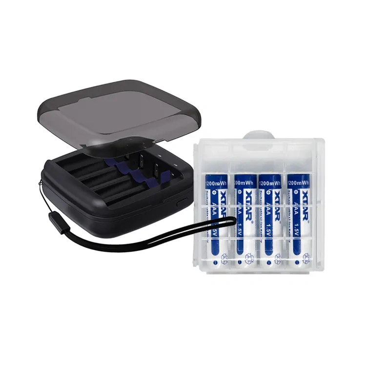 XTAR 1.5V AA 3300mWh AAA 1200mWh Lithium ion Battery and BC8 / BC4 Bundle Version Charger SET