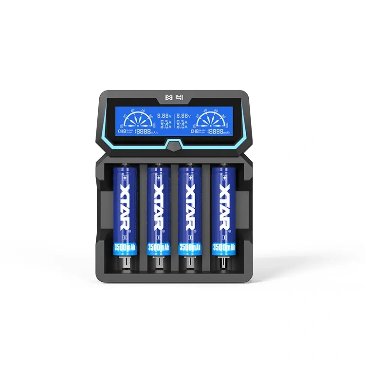 XTAR X4 Dual Input LCD Display Fast Battery Charger For Li-ion/ Ni-MH Battery