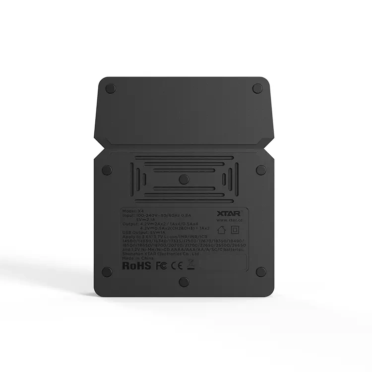 XTAR X4 Dual Input LCD Display Fast Battery Charger For Li-ion/ Ni-MH Battery