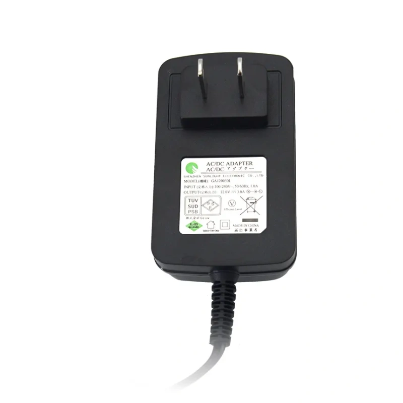 12V 3A Wall Adapter-US/EU/UK/AU/JP standard wall adaptor for DRAGON VP4 Plus VP4L Plus