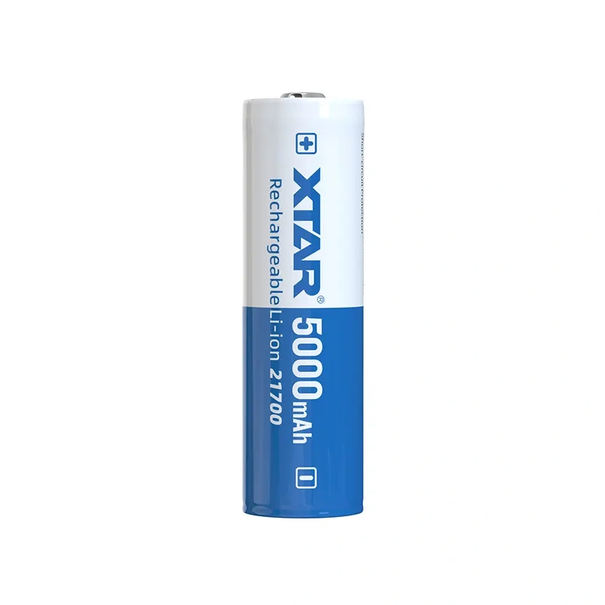 XTAR High Power Gold-Plated Protected 25A 21700HP 5000mAh Rechargeable Battery