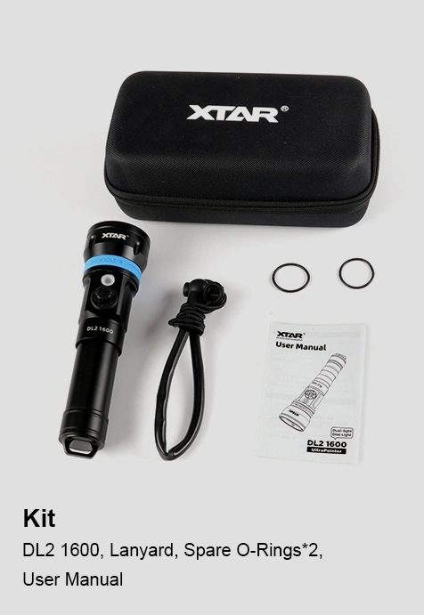 XTAR DIVE LIGHT ULTRAPOINTER DL2 1600