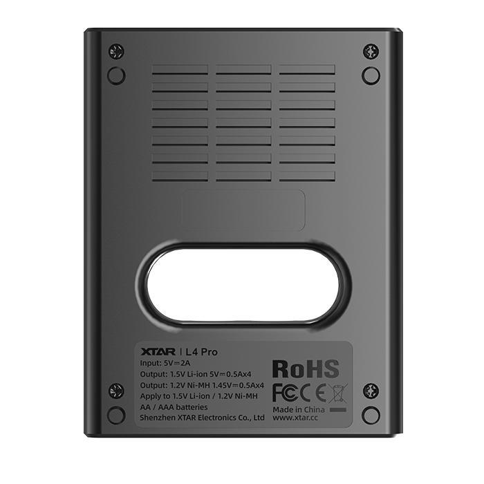 XTAR L4 Pro Smart Charger for AA/AAA 1.2V NI-MH and 1.5V Lithium battery