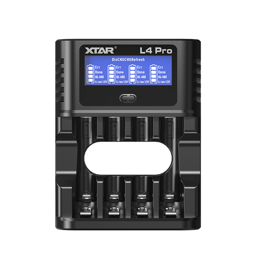 XTAR L4 Pro Smart Charger for AA/AAA 1.2V NI-MH and 1.5V Lithium battery