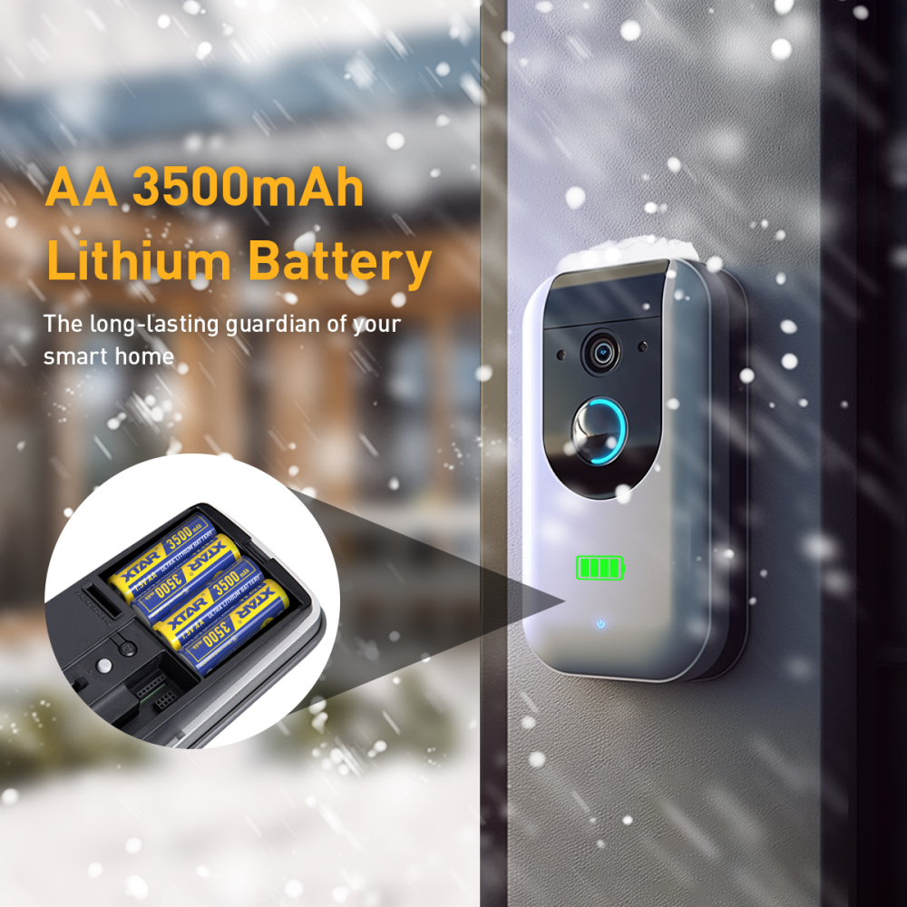 XTAR AA Lithium 3500mAh Non-Rechargeable Battery for Blink Camera