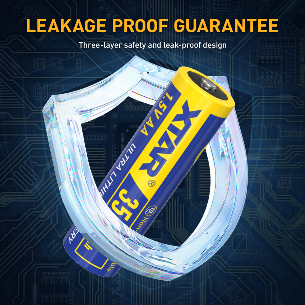 XTAR AA Lithium 3500mAh Non-Rechargeable Battery for Blink Camera