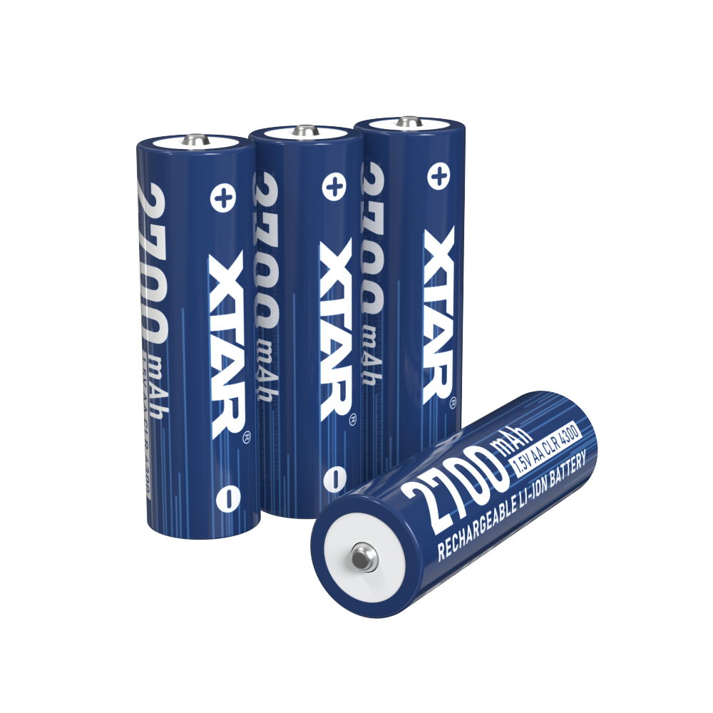 XTAR 1.5V AA CLR 4300 Rechargeable Lithium battery