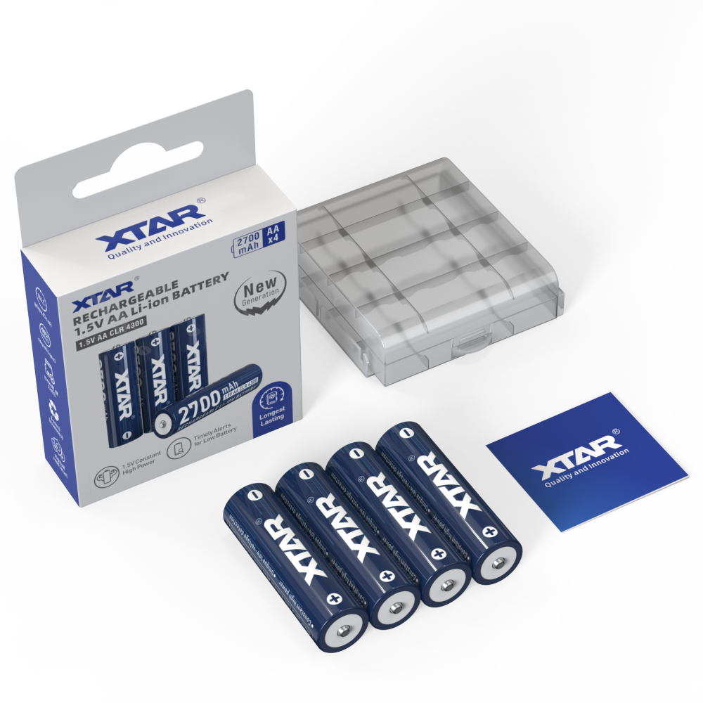 XTAR 1.5V AA CLR 4300 Rechargeable Lithium battery