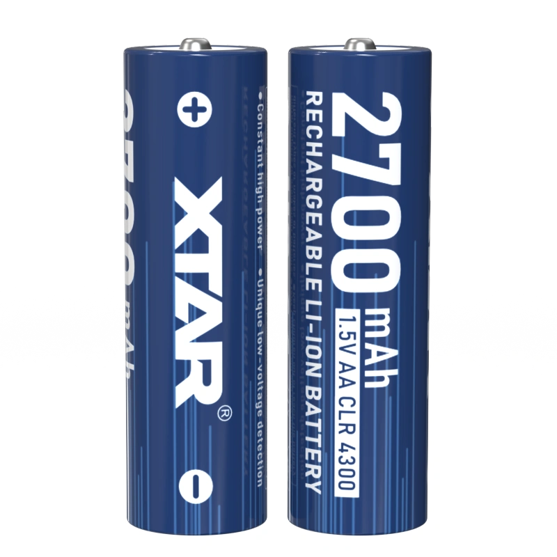 XTAR 1.5V AA CLR 4300 Rechargeable Lithium battery