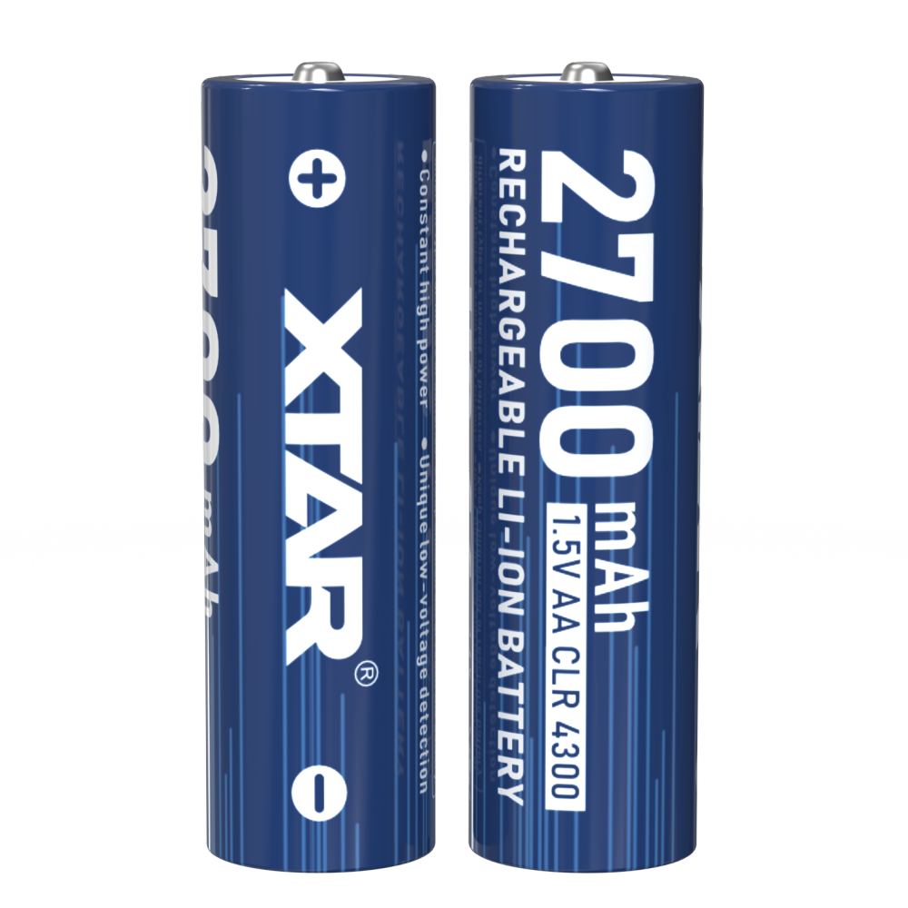 XTAR 1.5V AA CLR 4300 Rechargeable Lithium battery