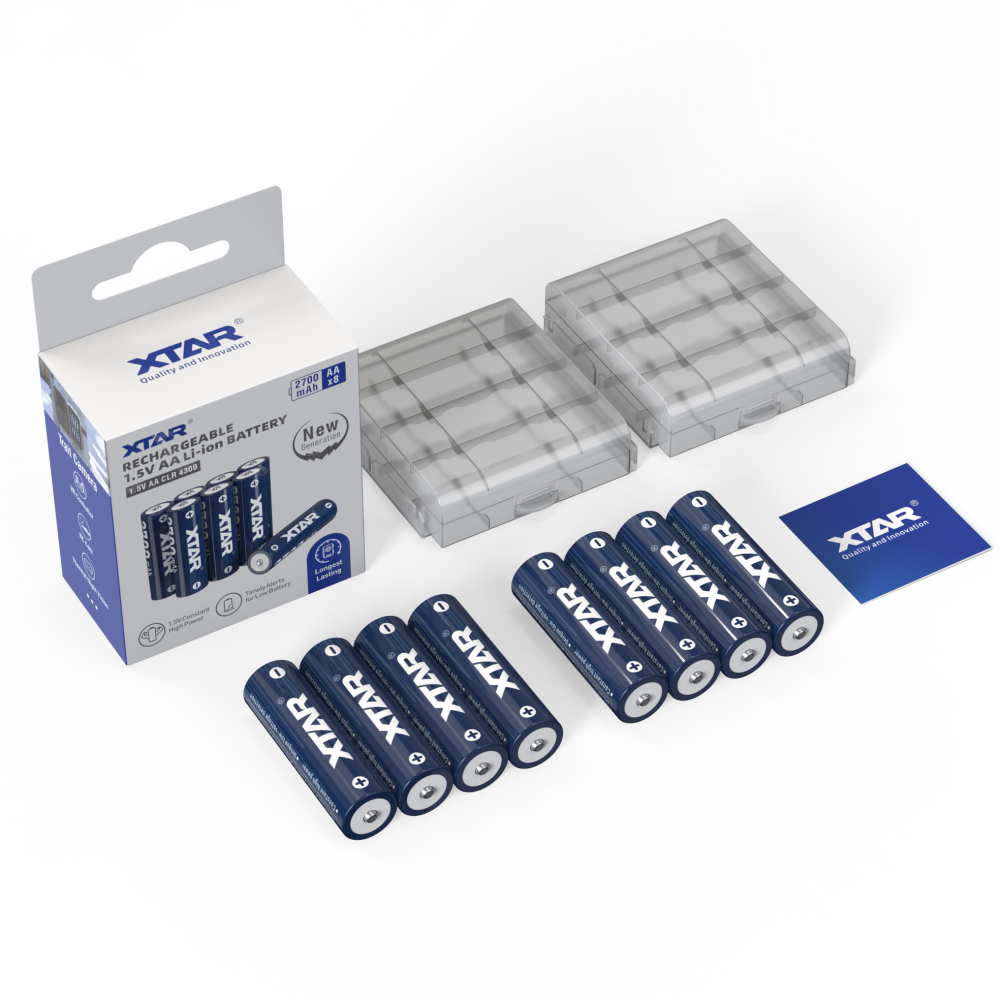 XTAR 1.5V AA CLR 4300 Rechargeable Lithium battery