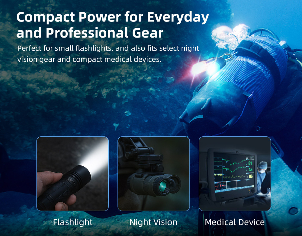 XTAR 2.7A 16340 900mAh 3.6V Protected Rechargeable Li-ion Battery for SD1 lighting