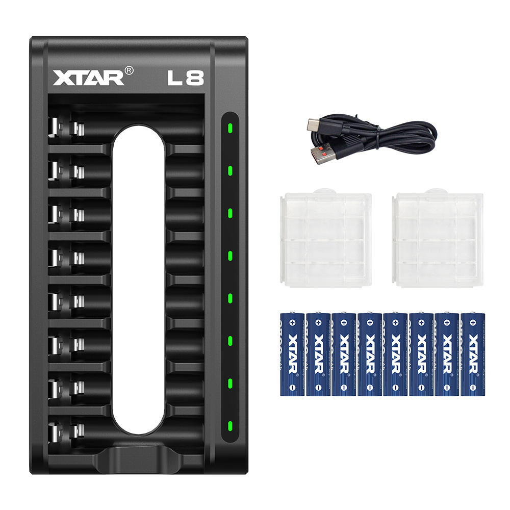 XTAR L8 Charger for Li-ion and NIMH AA/AAA Batteries