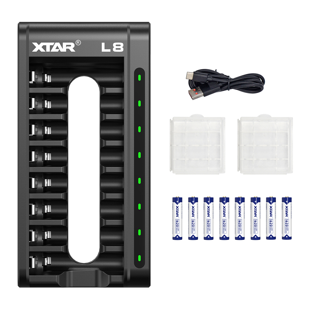 XTAR L8 Charger for Li-ion and NIMH AA/AAA Batteries
