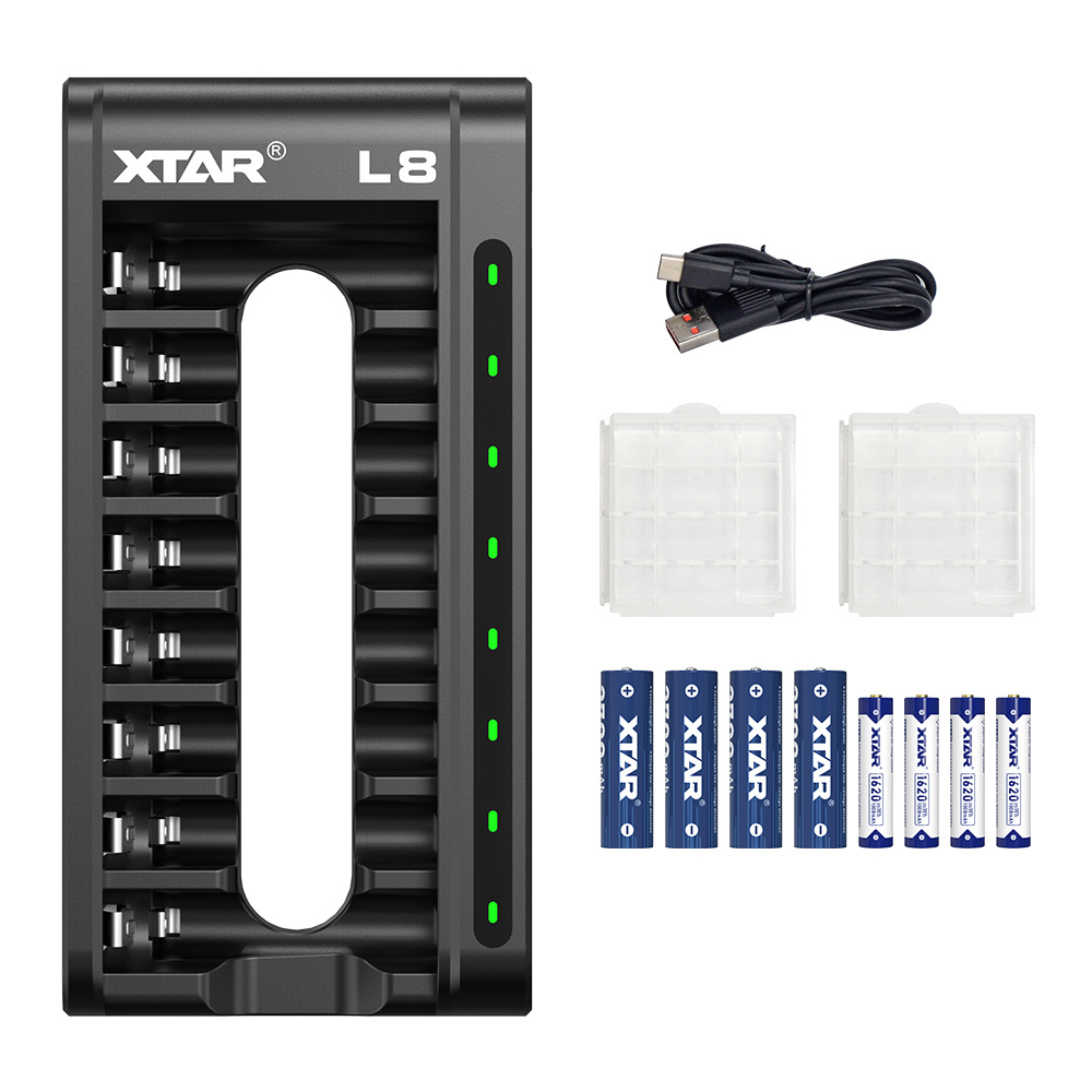XTAR L8 Charger for Li-ion and NIMH AA/AAA Batteries