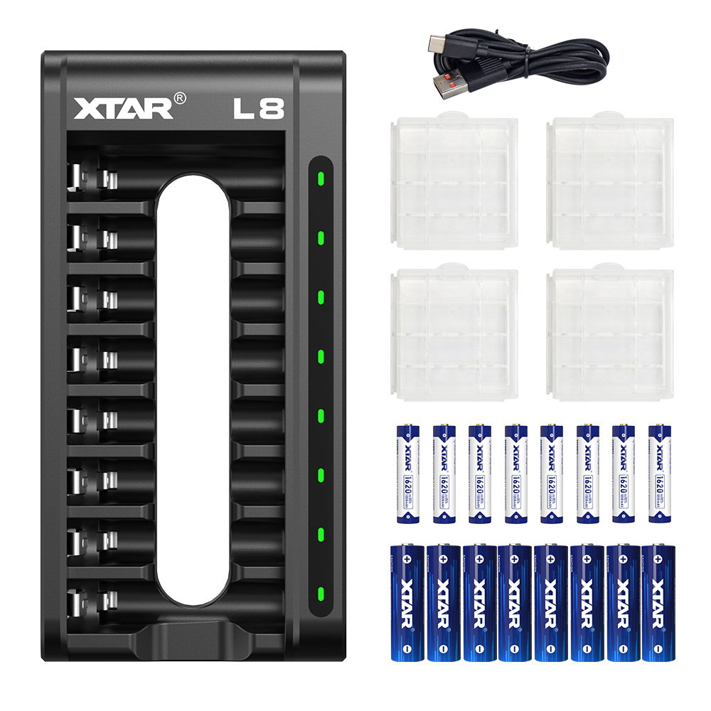 XTAR L8 Charger for Li-ion and NIMH AA/AAA Batteries