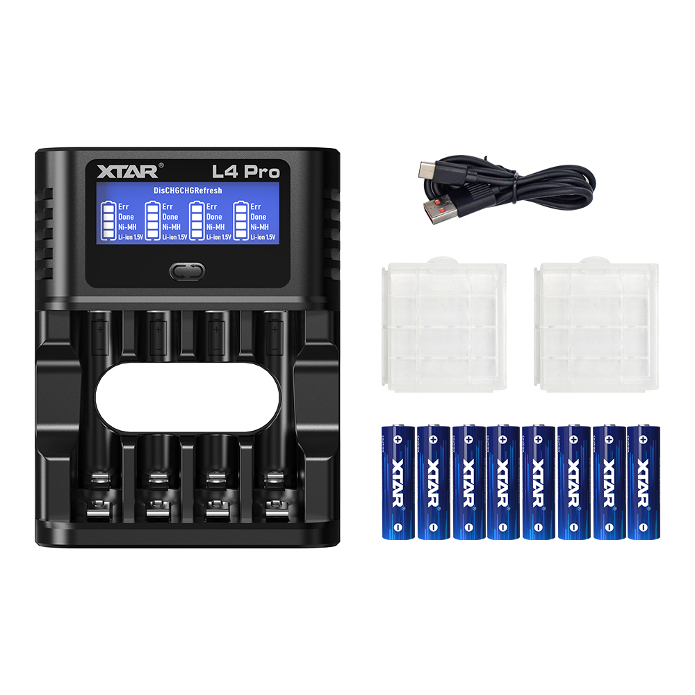 XTAR 4150mWh/2500mAh 1.5V AA Lithium Battery with Low Voltage Indicator