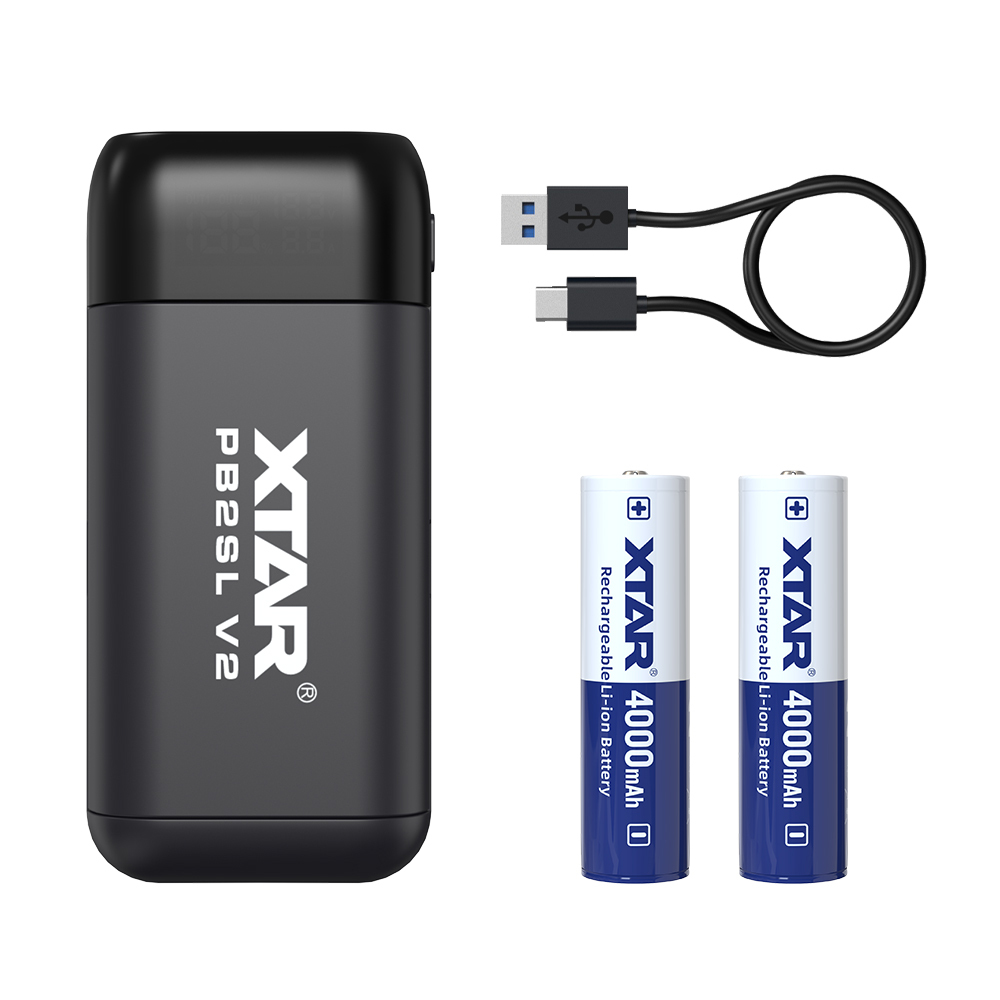 XTAR NEW UPGRADED  PB2SL V2 18650 18700 20700 21700 Battery Charger & Power Bank
