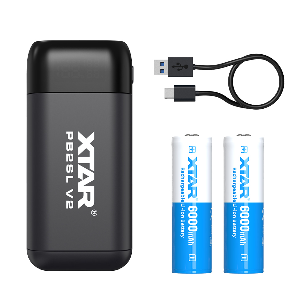 XTAR NEW UPGRADED  PB2SL V2 18650 18700 20700 21700 Battery Charger & Power Bank