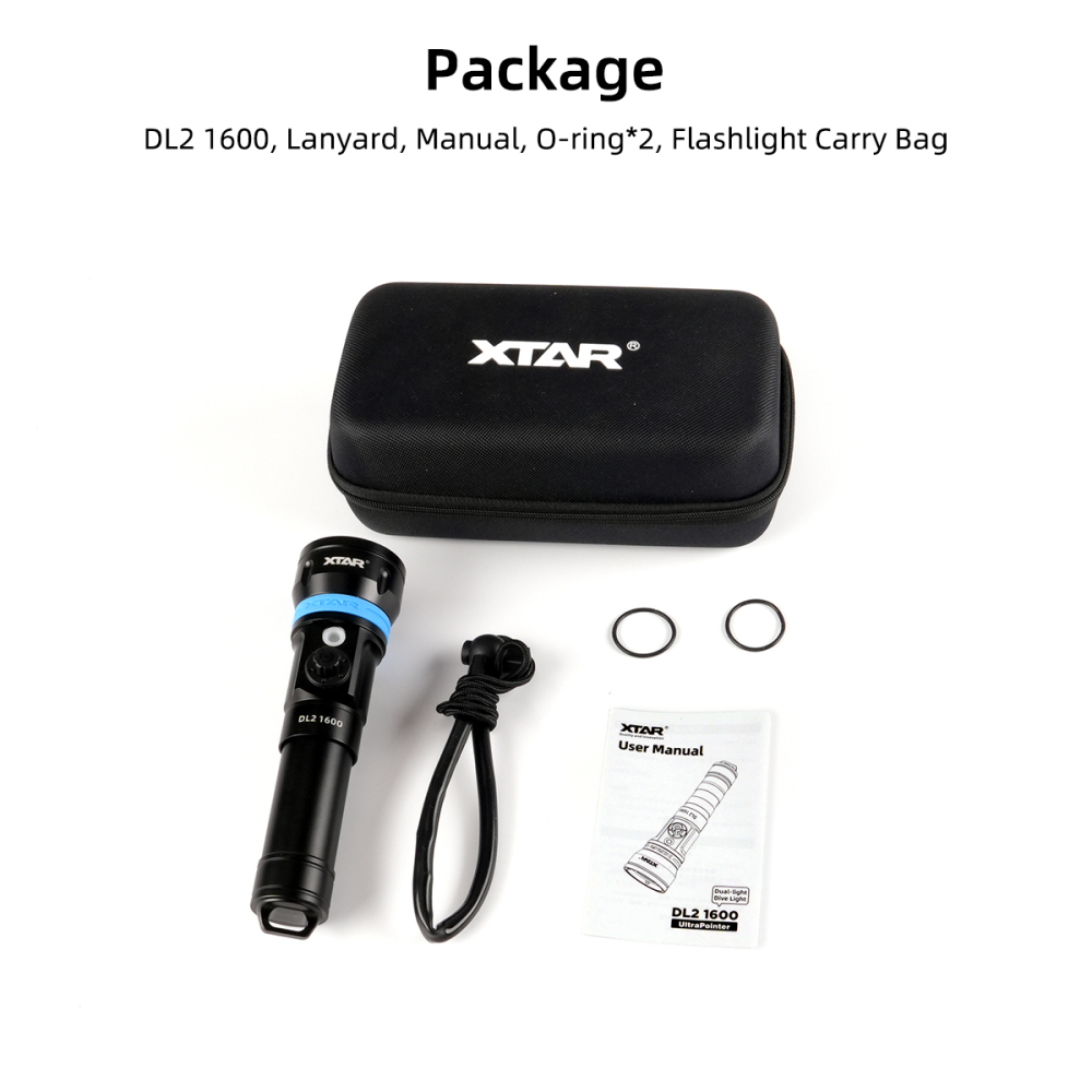 XTAR DIVE LIGHT ULTRAPOINTER DL2 1600