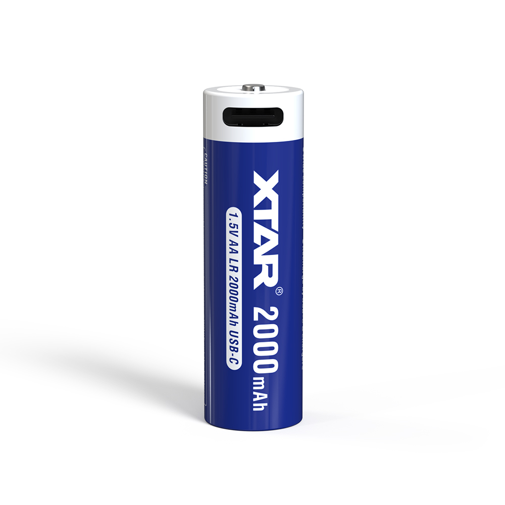 XTAR 1.5V AA LR 2000mAh USB-C Rechargeable Li-ion Battery