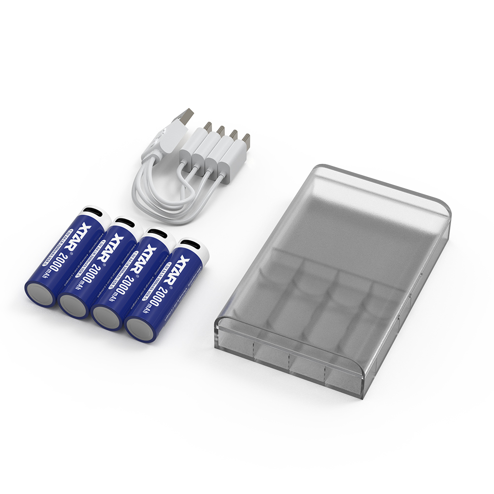 XTAR 1.5V AA LR 2000mAh USB-C Rechargeable Li-ion Battery