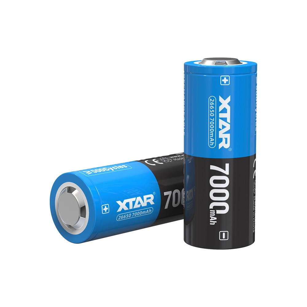 XTAR 10A 7000mAh High Capacity 26650 Li-ion Battery for Flashlight XTAR 10A 7000mAh High Capacity 26650 Li-ion Battery for Flashlight