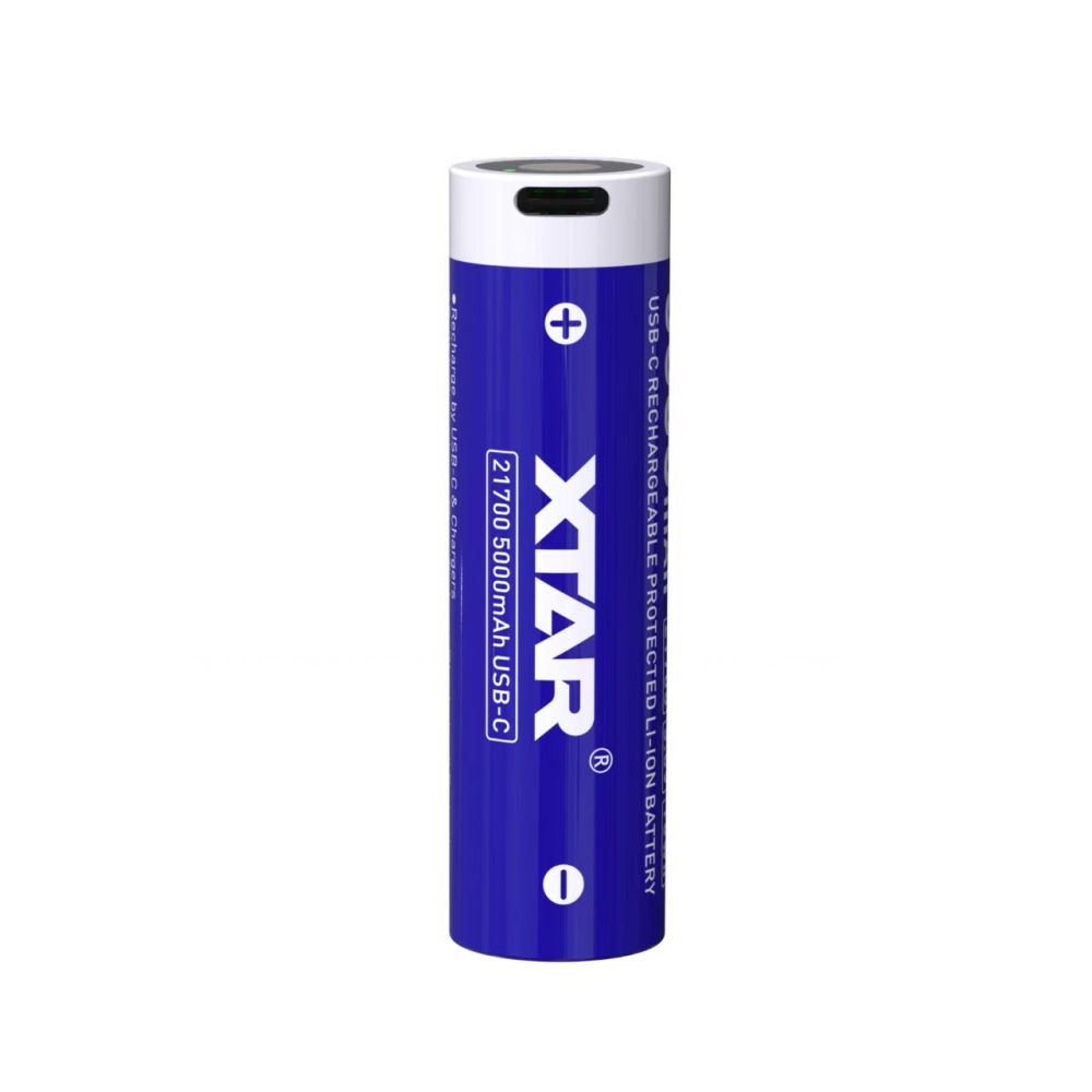 XTAR 21700 5000mAh USB-C 10A Li-ion Rechargeable Li-ion Battery