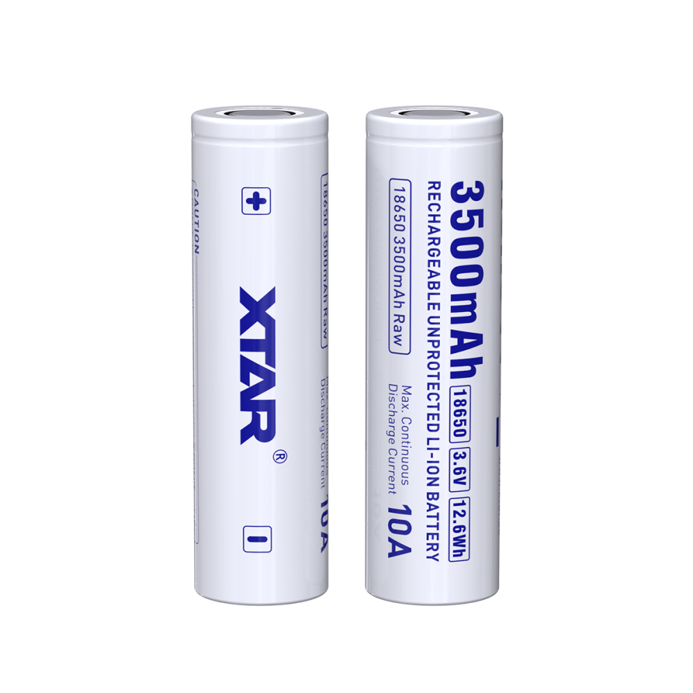 XTAR 3.6V 18650 3500mAh Raw 10A Li-ion Battery