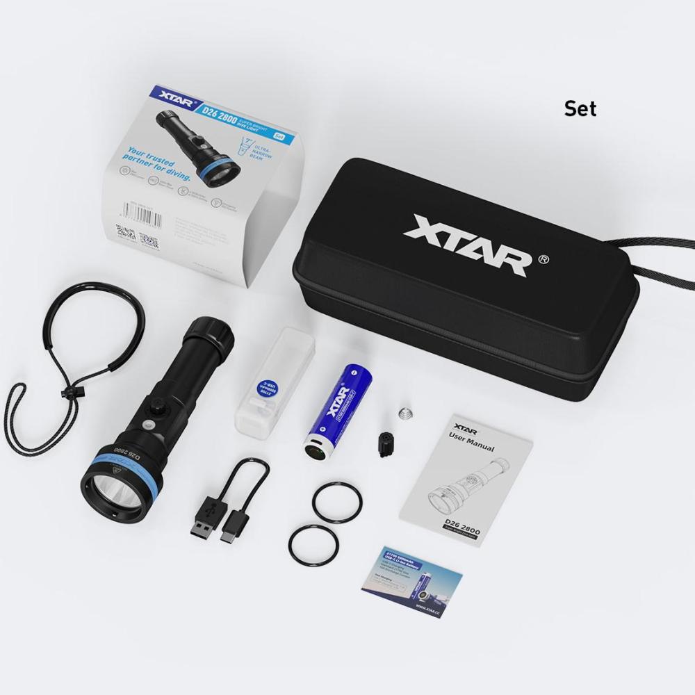 XTAR D26 2800 lumens Diving Flashlight
