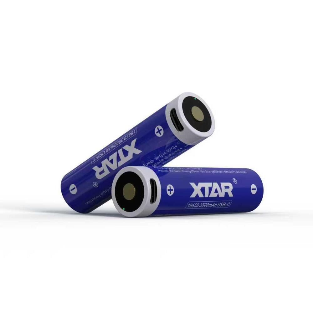 XTAR 3.6V 18650 3500mAh USB-C 10A Li-ion Rechargeable Li-ion Battery