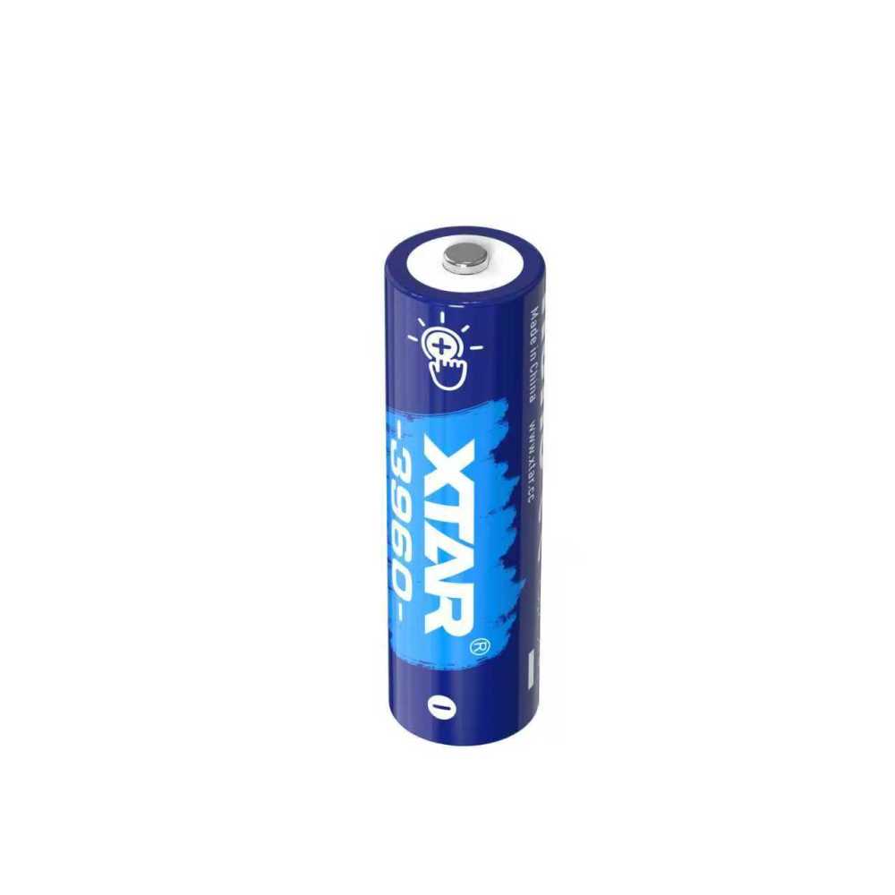 XTAR 1.5V AA 3960 Rechargeable Li-ion Battery, Industry-First AA Battery with Touch-Activated LED Power Indicator
