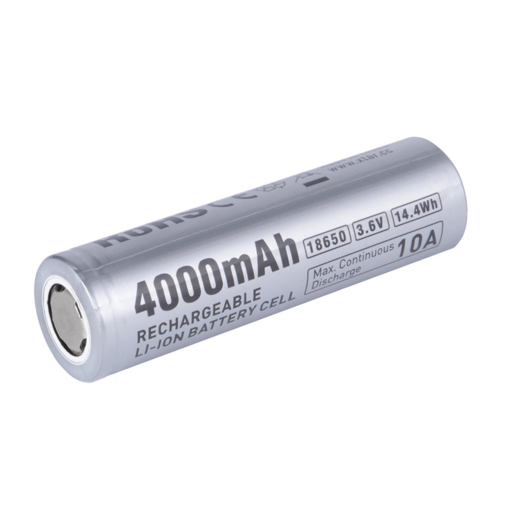 XTAR 3.6V 18650 4000mAh Raw 10A Li-ion Battery Cell