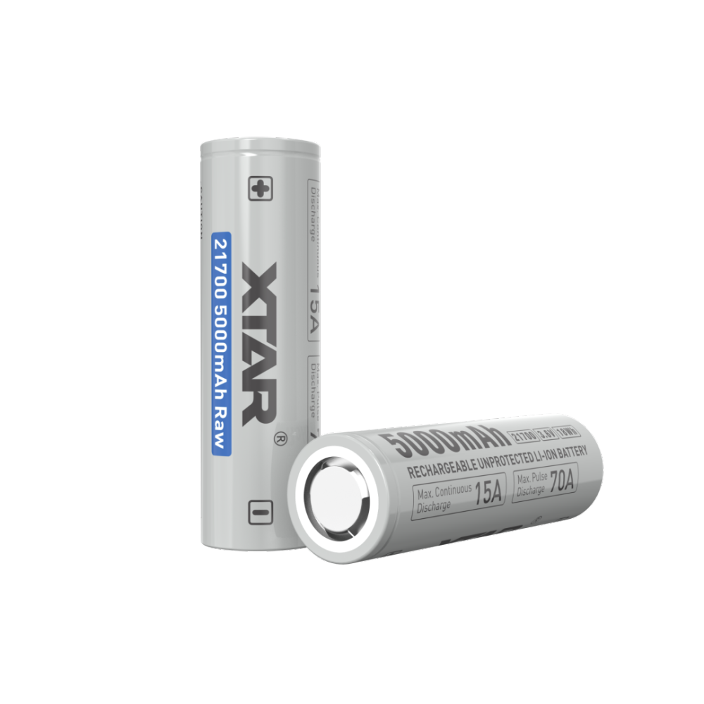 XTAR 3.6V 21700 5000mAh Raw 10A Li-ion Battery Cell