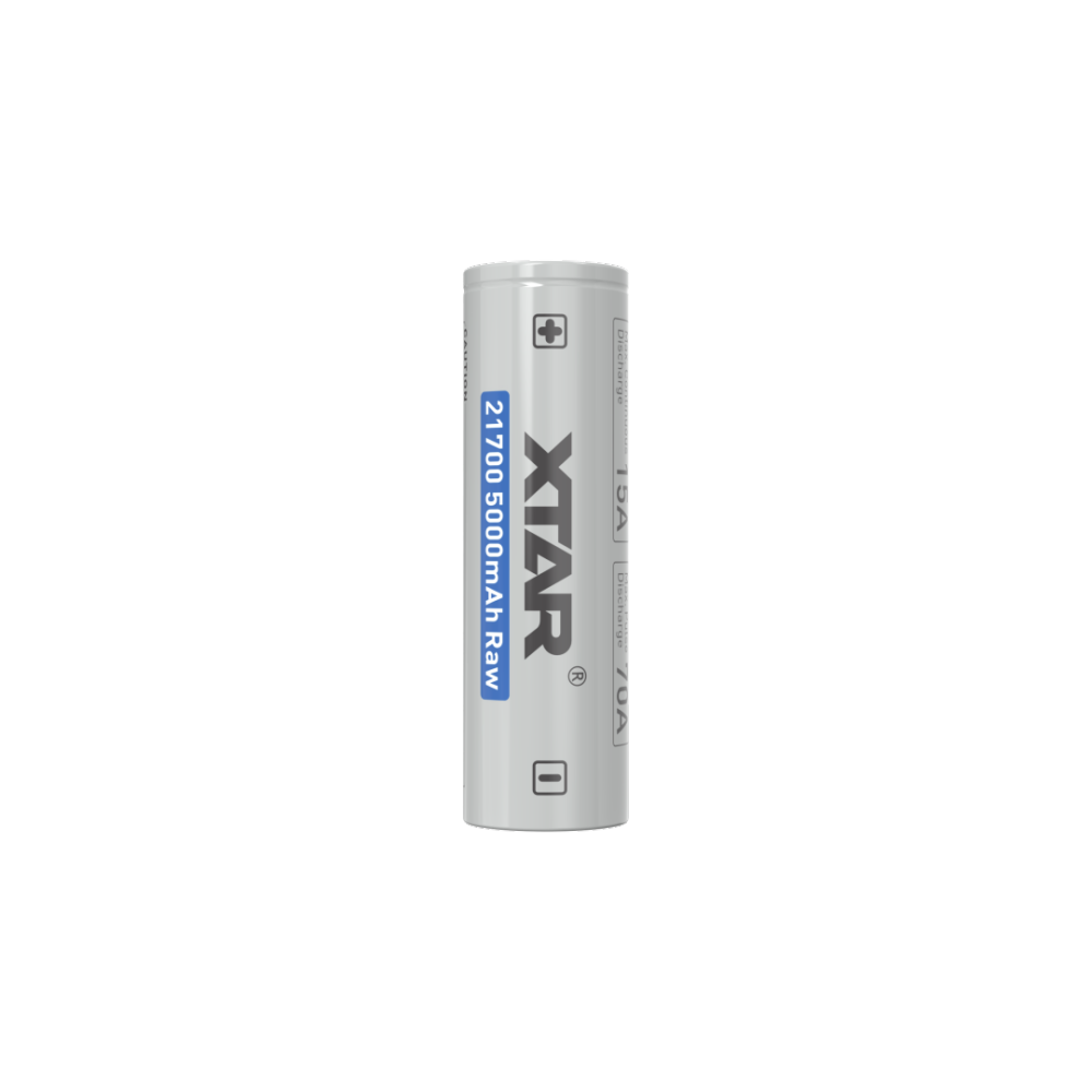 XTAR 3.6V 21700 5000mAh Raw 10A Li-ion Battery Cell